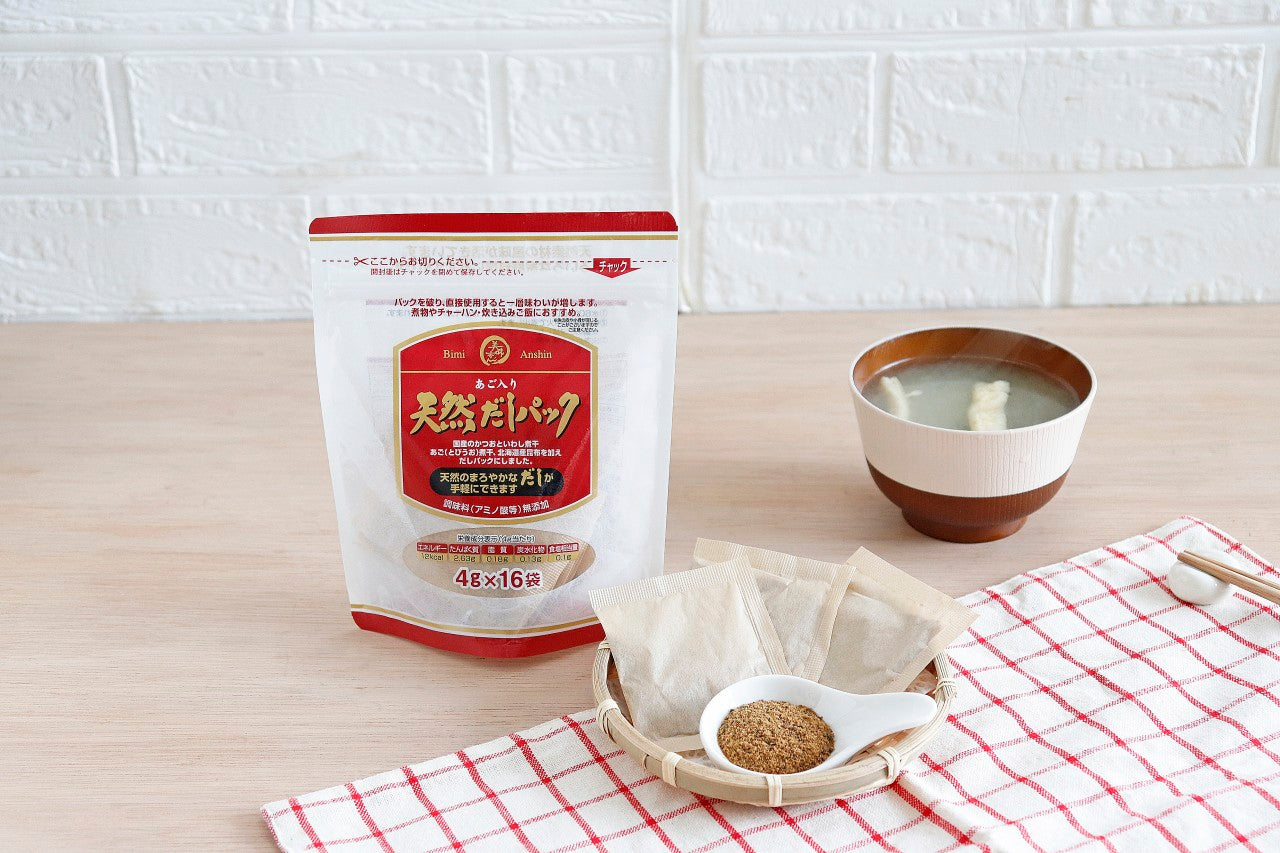 美味安心 あご入り天然だしパック 64g(4g×16パック)