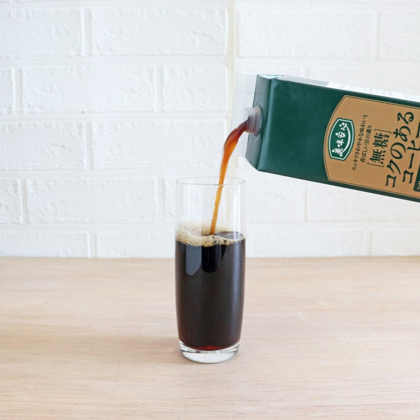 美味安心 コクのあるコーヒー濃いめ 1000ml ✕12