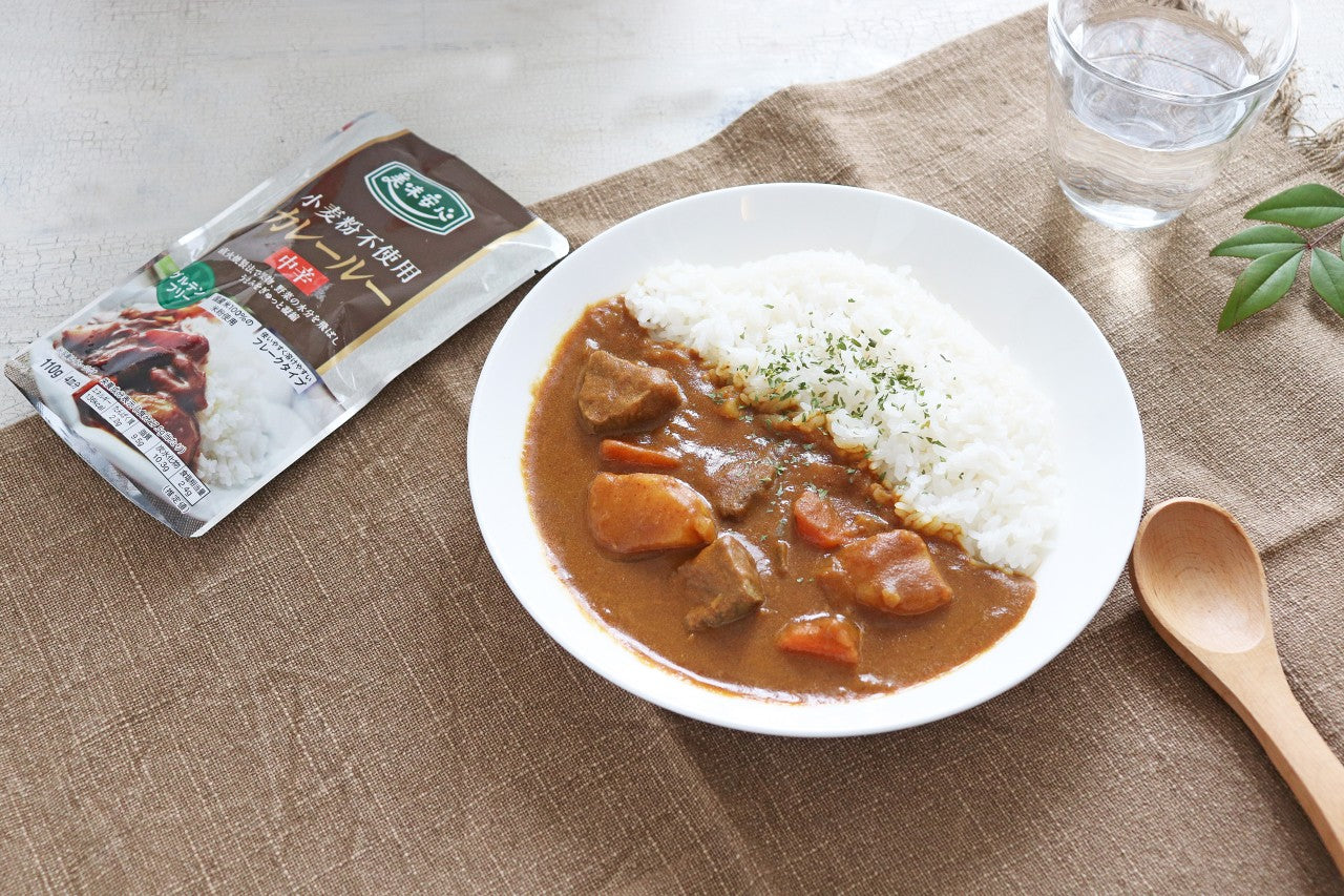 美味安心 グルテンフリーカレールー フレークタイプ 110g 中辛