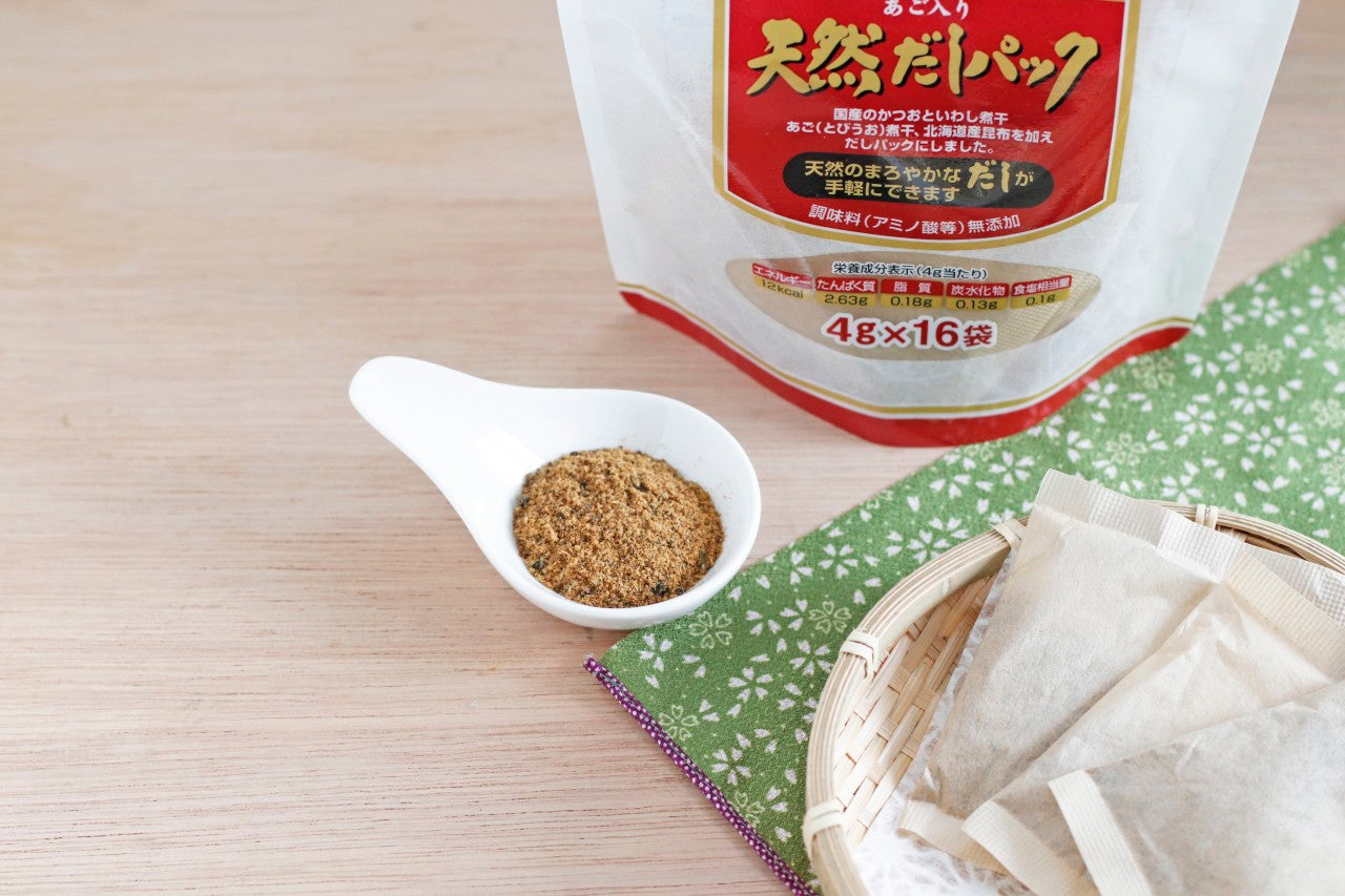 美味安心 あご入り天然だしパック 64g(4g×16パック)