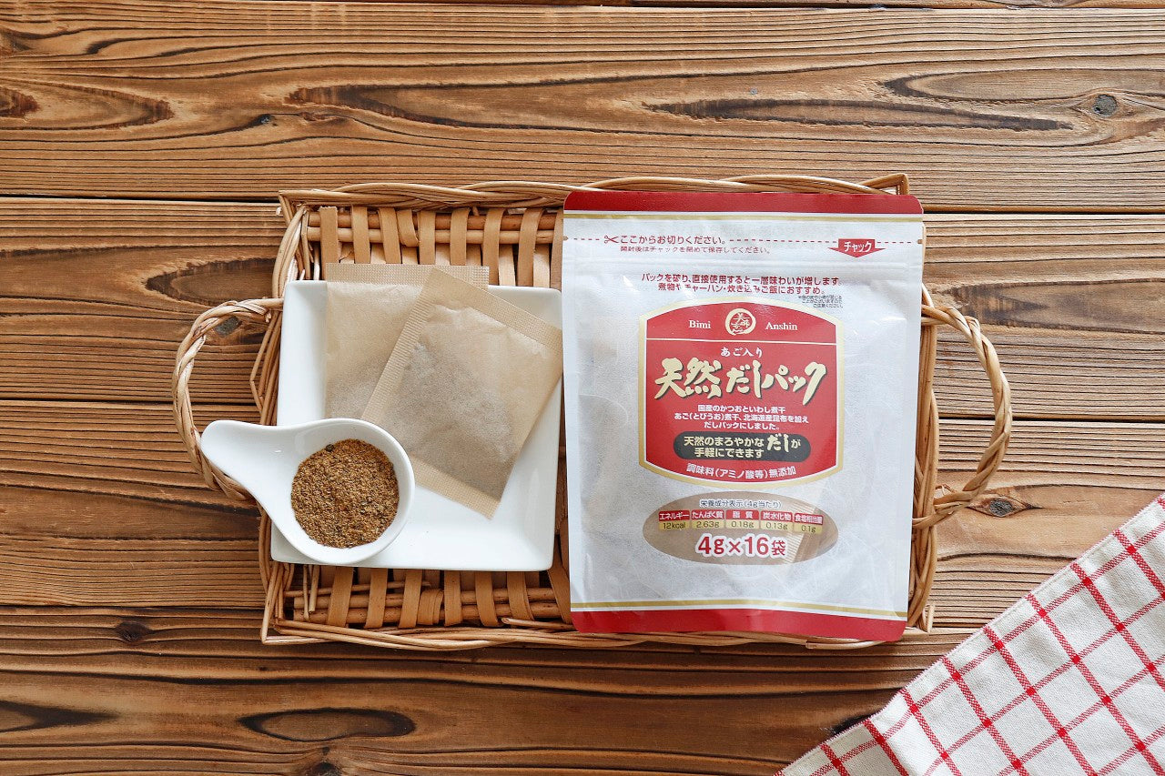 美味安心 あご入り天然だしパック 64g(4g×16パック)