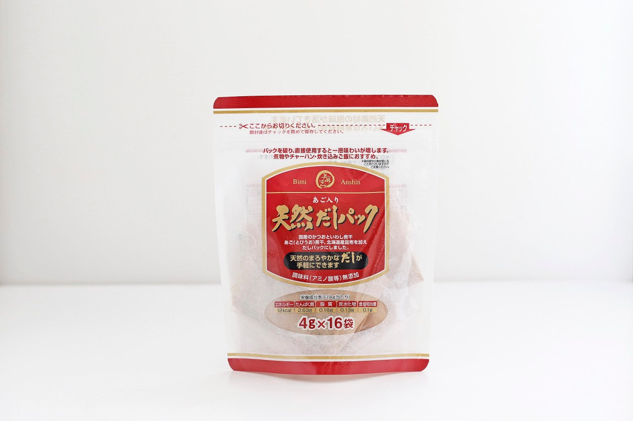 美味安心 あご入り天然だしパック 64g(4g×16パック)