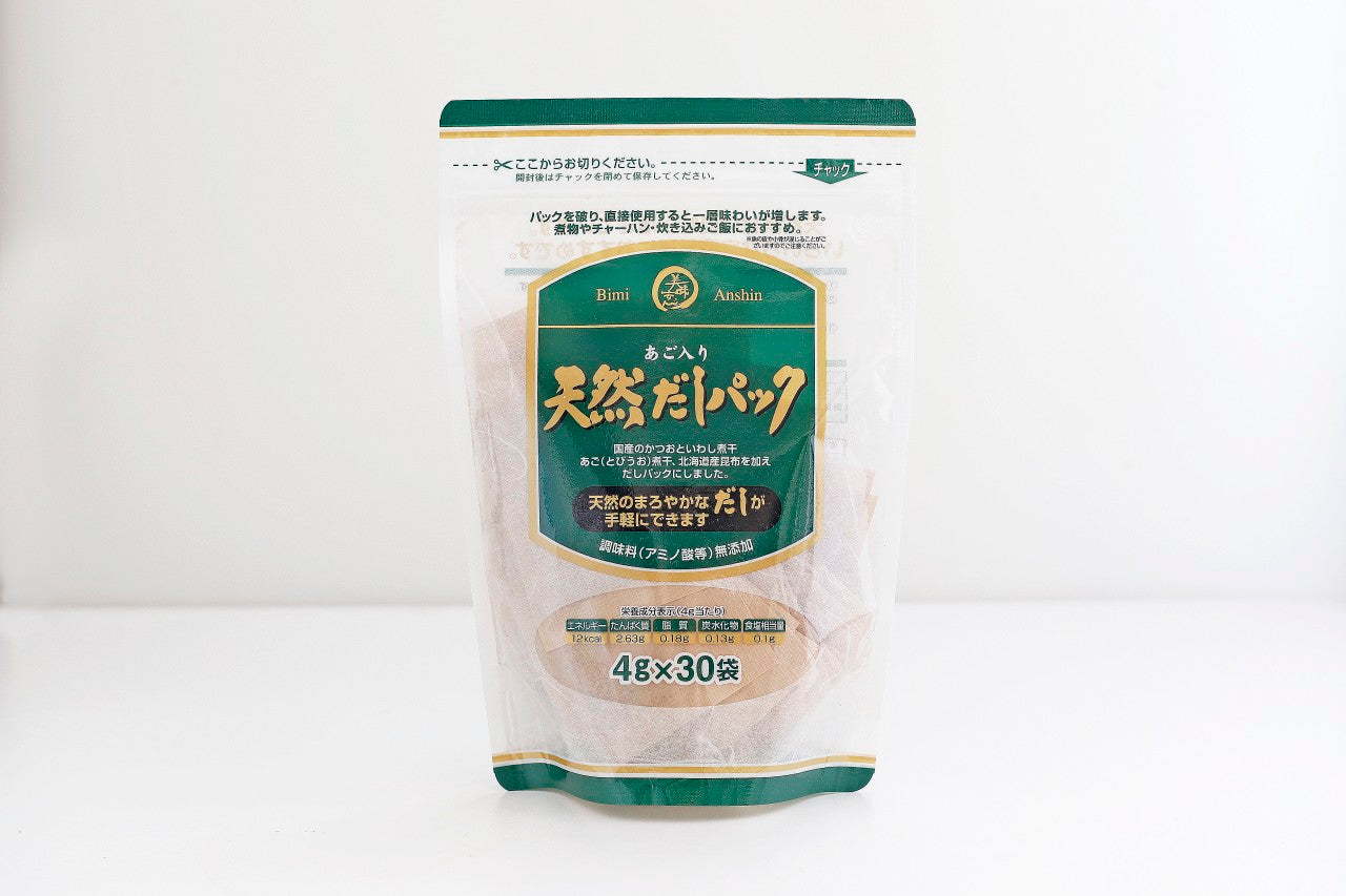 美味安心 あご入り天然だしパック 120g(4g×30パック)