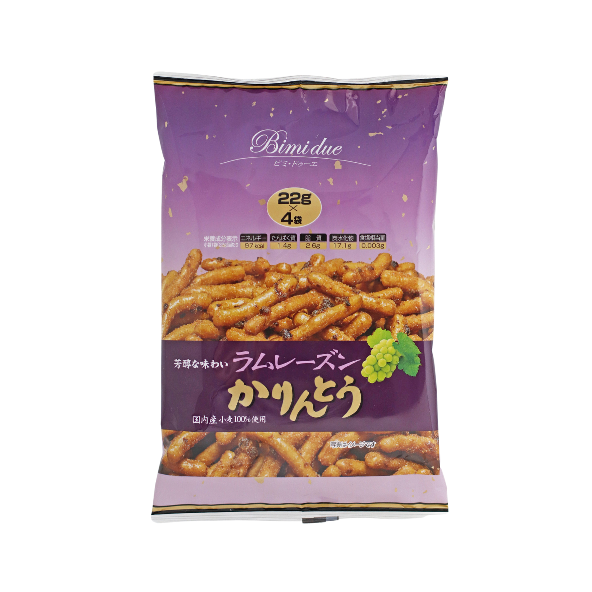 ビミ・ドゥーエ ラムレーズンかりんとう 22g×4袋