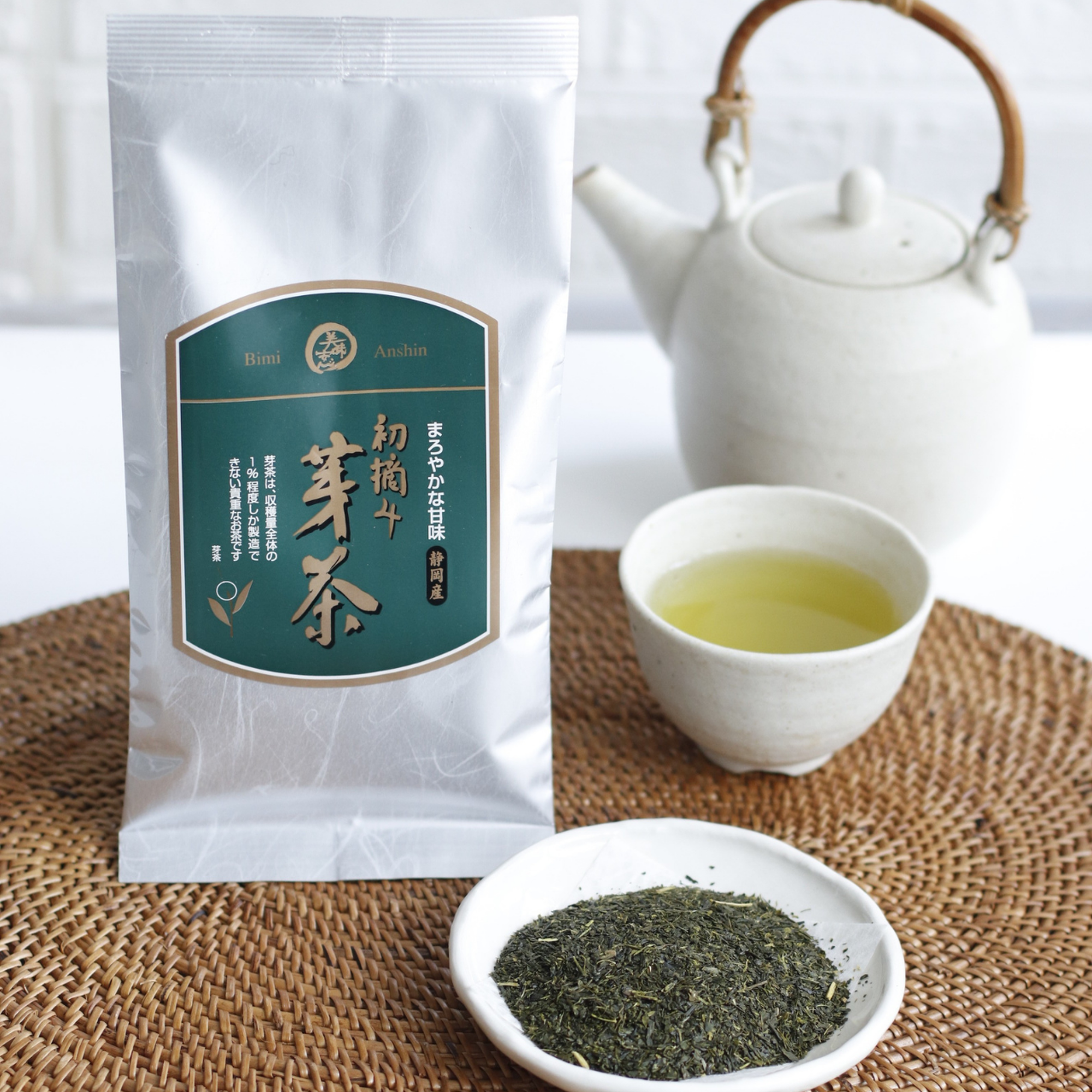 美味安心 初摘み芽茶 90g