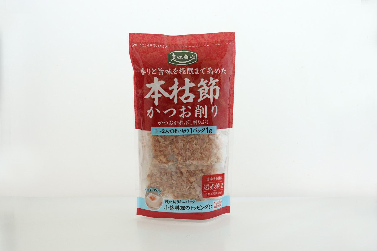 美味安心　本枯節かつお削りミニパック　1ｇ×18ｐ