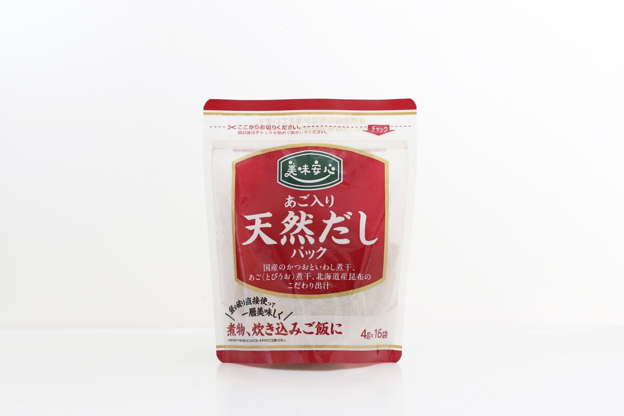 美味安心　あご入り天然だしパック　64ｇ（4ｇ×16パック）