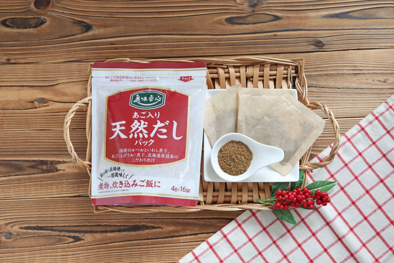 美味安心　あご入り天然だしパック　64ｇ（4ｇ×16パック）