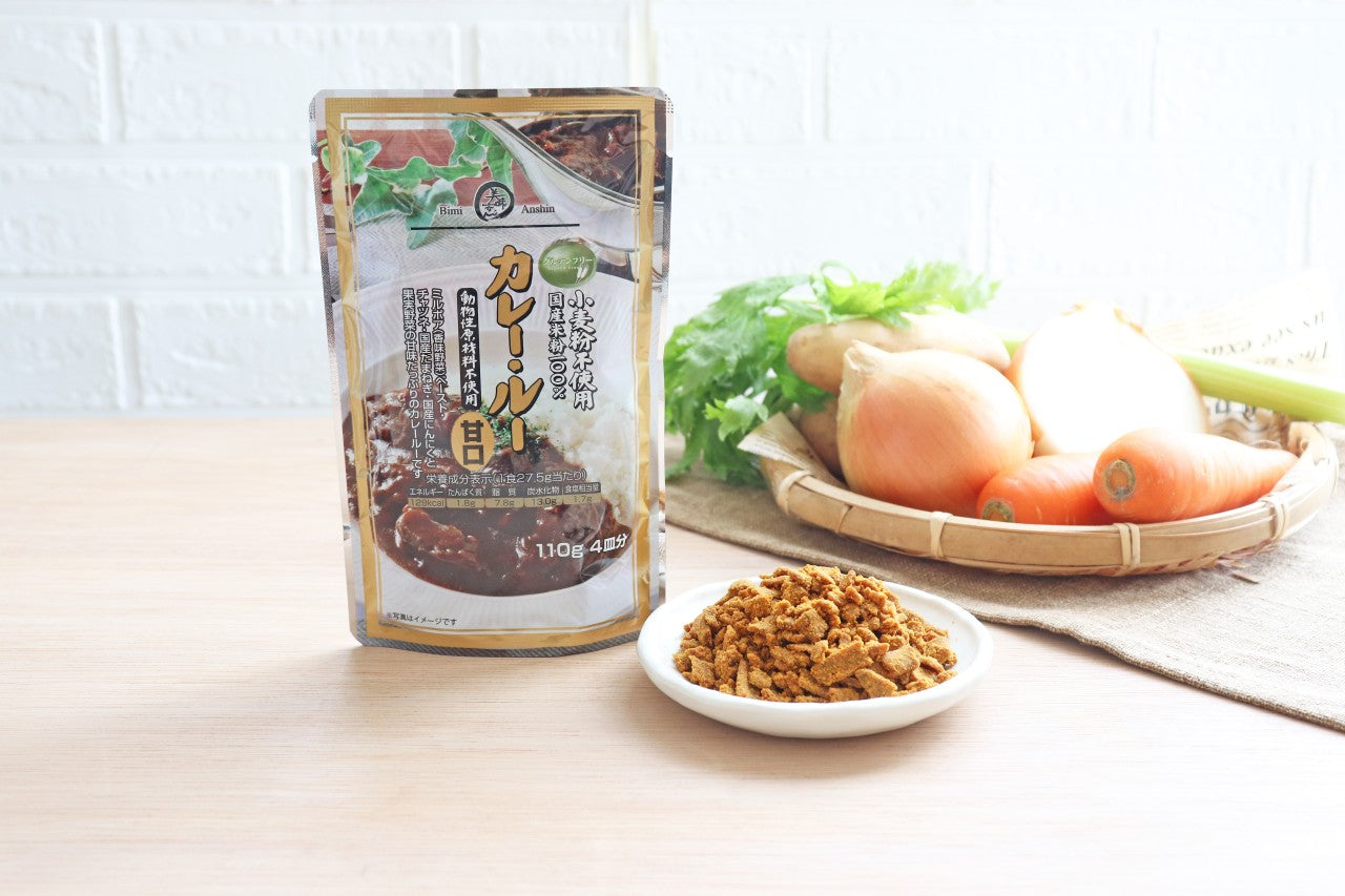 美味安心　グルテンフリーカレールー　フレークタイプ　110ｇ　甘口