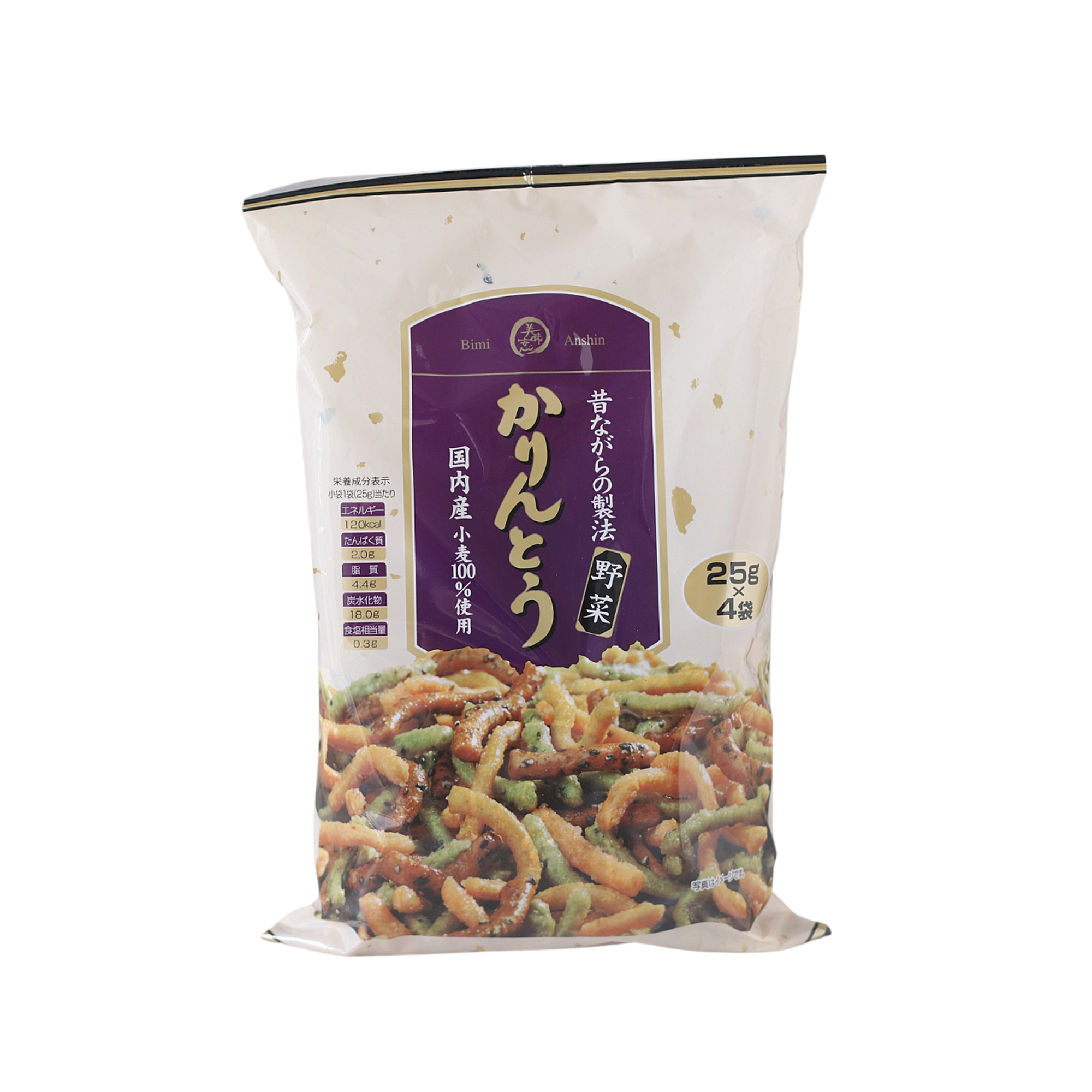 美味安心　野菜かりんとう　100ｇ　（25ｇ×4P）